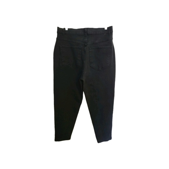 Cherokee Stretch Black Denim Jeans Womens Size 16x29 Straight Leg Casual - Picture 9 of 9